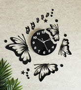 Butterflies with Stars Clock